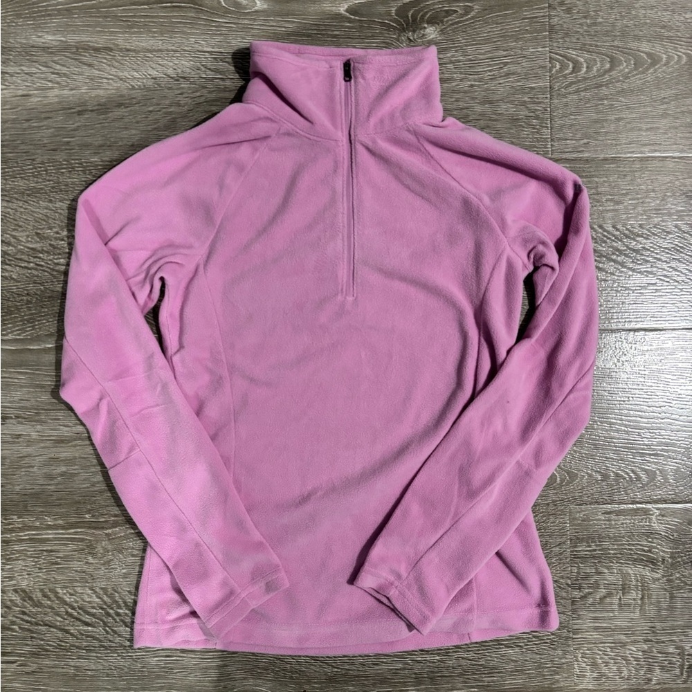 Columbia Pink Half Zip Fleece, Size: XS - Picture 3 of 6